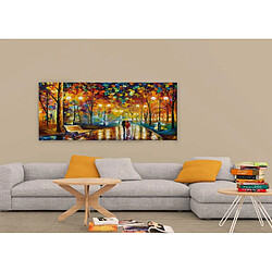 EPIKASA Impression sur Toile Sous la Pluie 2, Multicouleur, Polyester, 100x3x70 cm