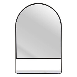 BigBuy Home Miroir mural 60 x 2,5 x 90 cm Noir Métal