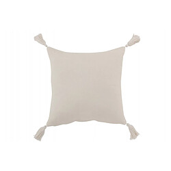 Dansmamaison Coussin Fleur + Floches Coton Blanc