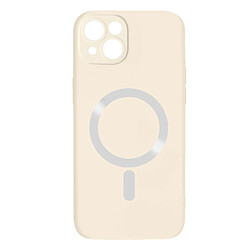 Avizar Coque pour iPhone 14 Plus Compatible Magsafe Semi Rigide Soft-Touch blanc