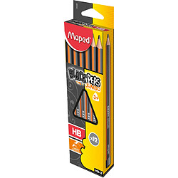 Maped Crayon papier BLACK'PEPS JUMBO, degré de dureté: HB ()