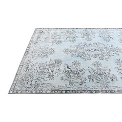 Vidal Tapis de laine 297x191 Bleu Ultra Vintage pas cher