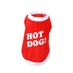 Dogi T-shirt pour chien Hot Dog - Taille M - Rouge