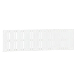 Maison Chic Tête de lit scandinave pour lit adulte,Meuble de chambre murale Blanc 204x3x60 cm Bois massif de pin -MN95478