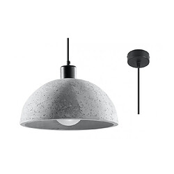 Luminaire Center Suspension Pablito Béton Gris 1 ampoule 120cm