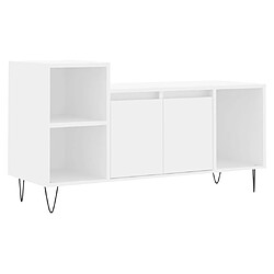 Maison Chic Meuble TV scandinave - Banc TV pour salon Blanc 100x35x55 cm Bois d'ingénierie -MN48598