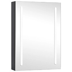 vidaXL Armoire de salle de bain à miroir LED 50x13x70 cm