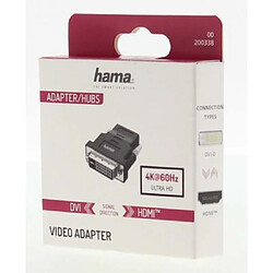 HAMA Adaptateur vidéo, fiche DVI - port HDMI, Ultra-HD 4K