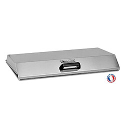 Planchaelec NEO E650 Couvercle plancha électrique - Inox - Poignée nylon - Dimension L64 x P42 x H6 cm