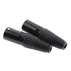 Lot 5pcs Câble XLR Connecteur Mâle pour Microphone Haut-parleur Audio