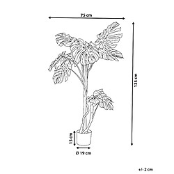 Avis Beliani Plante artificielle MONSTERA PLANT Vert