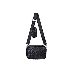 Eko Sac bandoulière avec pochette Modèle Camélia Noir