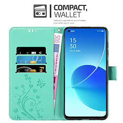 Cadorabo Coque Oppo Reno6 5G Etui en Turquoise