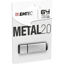 Emtec C900 Metal 2.0 lecteur USB flash 64 Go USB Type-A Argent