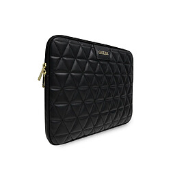 Guess Maroquinerie Guess Housse pour Ordinateur Portable 13 Pouces Quilted avec Poche Arrière Zippée Noir