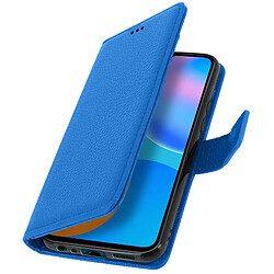 Avizar Housse Huawei P smart 2021 Porte-carte Fonction Support Vidéo - Bleu