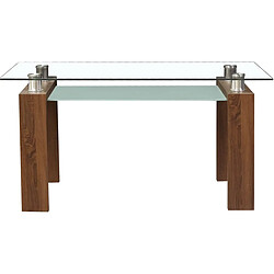 Avis Habitat Et Jardin Table repas Eva - 150 x 80 x 75 cm - Marron