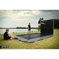 Avis BERG Trampoline Ultim Elite Flatground 500 Grey avec Aerowall 2x2 Blk And Gry