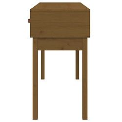 Acheter vidaXL Table console Marron miel 114x40x75 cm Bois massif de pin