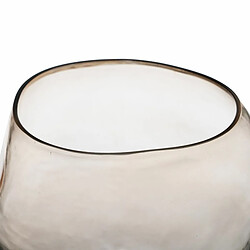 BigBuy Home Vase Taupe Verre 18 x 18 x 14,5 cm