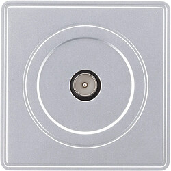 Prise TV D.9,52mm en saillie silver - gamme Vulco - Zenitech