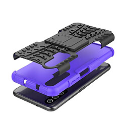 Wewoo Coque Renforcée Pour Huawei Honor 20 Pro Texture TPU + PC Antichoc avec Support Violet pas cher