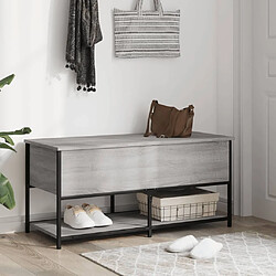 Avis Maison Chic Banc de rangement | Meuble de rangement d'Entrée | Coffres d'Intérieur sonoma gris 100x42,5x47 cm bois d'ingénierie -MN55586