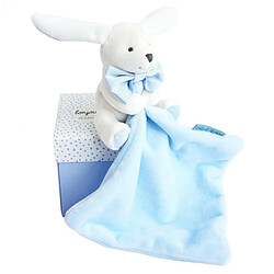 Doudou mouchoir boîte fleur Lapin Ciel - Doudou et compagnie