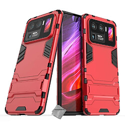 Htdmobiles Coque rigide anti choc pour Xiaomi Mi 11 Ultra 5G + film ecran - ROUGE