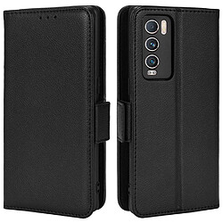 Etui en PU texture litchi avec support, noir pour votre Realme GT Explorer Master