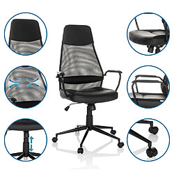 Avis Hjh Office Chaise de bureau / chaise pivotante MARCOZ Maille / Tissu noir MyBuero