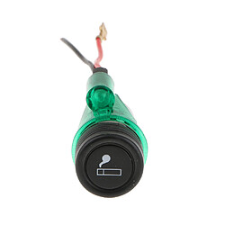 Acheter allume-cigare de voiture prise d'alimentation 12v avec lumière dia 2.8mm vert