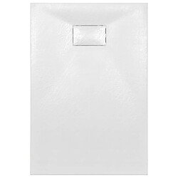 Avis vidaXL Bac de douche SMC Blanc 120 x 70 cm