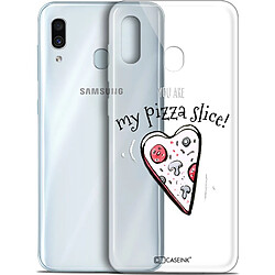 Caseink Coque Pour Samsung Galaxy A30 (6.4 ) [Gel HD Collection Love Saint Valentin Design My Pizza Slice - Souple - Ultra Fin - Imprimé en France]