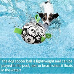 Jouets pour chien Soccer Ball - Jouet de remorqueur interactif avec languettes