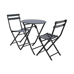 Acheter Hesperide Table de jardin pliante ronde Greensboro - 2 Places - Graphite