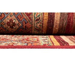 Avis Vidal Tapis de laine 245x246 rouge Torkman