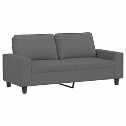 Acheter Maison Chic Ensemble de canapés 2 pcs, Canapé droit Sofa pour Salon gris foncé tissu -GKD757978