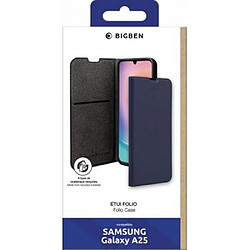 Bigben Etui Folio Wallet noir avec support vidéo pour Samsung Galaxy A25 - 65% Plastique recyclé Certifié GRS