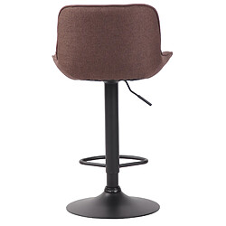 Non Tabouret de bar Lentini tissu noir pas cher