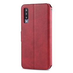 Avis Wewoo Housse Coque Pour Galaxy A50 AZNS Texture du mollet Etui en cuir avec rabat horizontal magnétique support et logements cartes et cadre photo Rouge