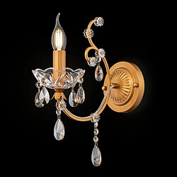 MAYTONI Applique Bougie Or & Cristal, 1 Lumière, E14