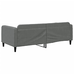 Acheter vidaXL Lit de repos sans matelas gris foncé 90x200 cm tissu