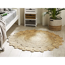 Avis Beliani Tapis rond en jute d 120 cm beige GOLGEN