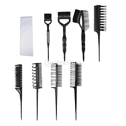 9pcs Brosse de Coiffure Papier à Cheveux Outils de Coloration de Cheveux Pinceau de Coiffure Teinture pour Coiffeur Kit de Coloriage