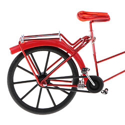 1:10 vintage moulé sous pression vélo modèle artisanat décoratif vélo jouet - rouge pas cher