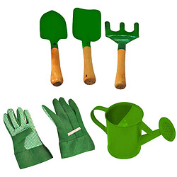 MGM - Set jardinage 6 pieces - Sac en tissu vert