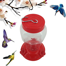 Avis Conteneur D'alimentation De Mangeoire Pour Colibris Jardin Suspendu à L'extérieur De La Fleur Rouge