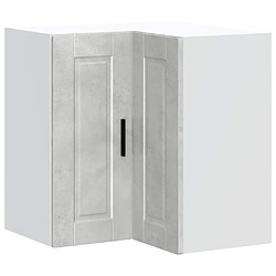 vidaXL Armoire d'angle murale de cuisine Porto gris béton