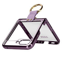 Avizar Coque anneau pour Samsung Galaxy Z Flip 5 Polycarbonate série Ring Case Violet